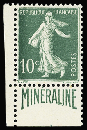 N°188A 10c. vert, Minéraline, bdf, neuf **, TB