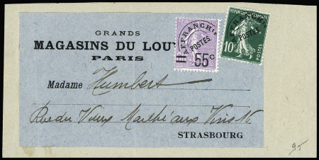 N°47 +51 sur bande d'envoi des Grands Magasins pour