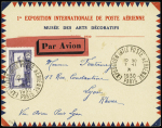 N°6c 1f50 outremer obl. cachet de l'expo. int. aérienne
