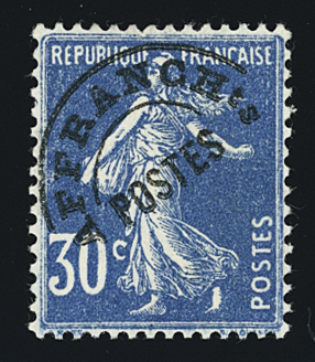 N°60 30c. bleu, neuf **, belle fraicheur, TTB