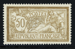 N°120 50c. brun et gris, Merson, très bon centrage,