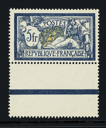 N°123 5f bleu et chamois, bdf, neuf **, TB