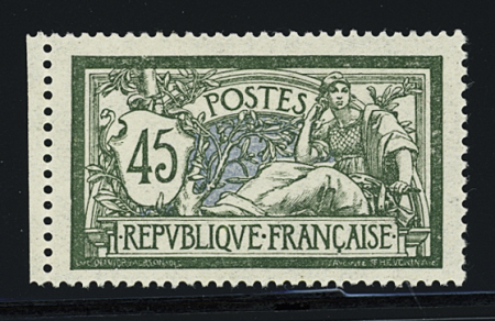 N°143 45c. vert et bleu, Merson, bon centrage,  neuf