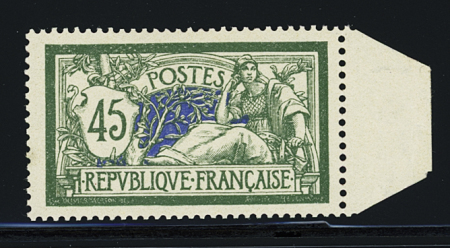 N°143 45c. vert et bleu, Merson, très bon centrage,