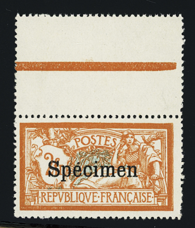 N°145-CI 2 2fr. orange et vert bleu, Merson surcharge