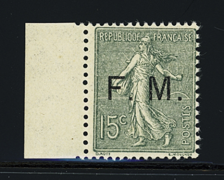 N°3 15c. vert olive, bdf, neuf **, TB