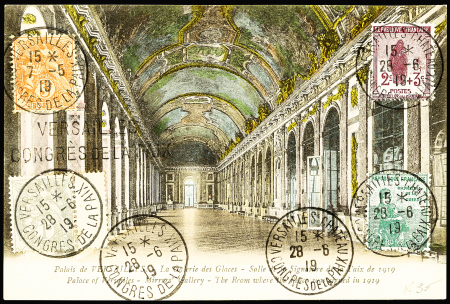 1919-1930, 3 lettres et une carte affranchies avec