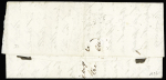 N°9a 10c bistre-brun sur lettre locale obl. étoile,