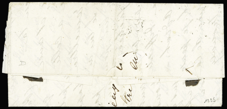 N°9a 10c bistre-brun sur lettre locale obl. étoile,