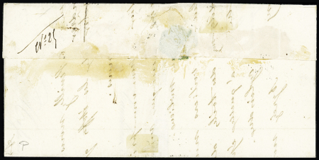 N°9a 10c bistre-brun sur lettre locale, obl. PC 441