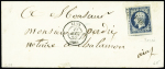 N°10 sur 4 lettres : obl. étoile, bleu verdâtre, bleu