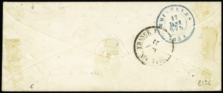 N°10 en paire verticale sur lettre pour Bruxelles,