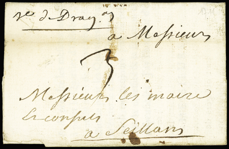 Var : Marque manuscrite "De DRAGan" (Draguignan) +