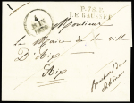 MP "P 78 P Le Bausset" + dateur A (1830), ind 14.