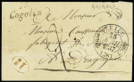 Lettre avec T11 Le Luc (1837) + cursive "78 Cogoli
