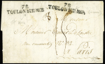 Lettre avec MP "78 Toulon sur Mer" et "78 Toulon-s