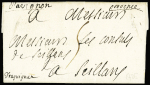 VAUCLUSE Lettre pour Seillans avec marques manuscrites
