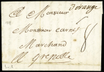 Lettre avec marque manuscrite "D'Orange" (L n°1 -