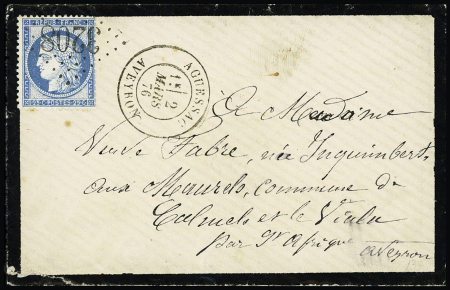 Collection des marques postales de l'Aveyron, primée