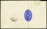 N°44, 20c bleu OBL GC 704 + T17 "Camarès-s-Dourdon