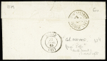 N°14, touché, OBL PC 4449 + T22 St Cyprien-s-Dourdon