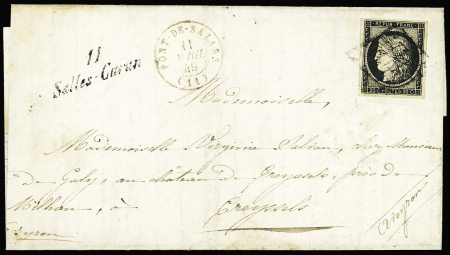 N°3 OBL grille + cursive "11 Salles-Curan" + T15 "