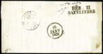 Lettre avec MP "Deb 11 Sauveterre" (1831), ind 24.