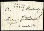 Lettre avec rare MP "Villefranche de R." (L n°2 -