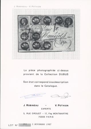 N°26 2c brun-rouge, 10 pièces, OBL GC 4243 + T17 Villefranche