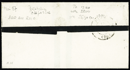 N°13 10c bistre sur lettre locale, obl. PC 2386 (Passy-les-Paris,