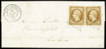 N°13 sur 5 lettres : n°13Aa 10c jaune citron en paire