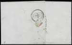 N°14B 20c bleu sur lettre pour Thiers (Puy-de-Dôme),