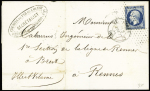 N°14 sur 3 lettres : obl. roulette d'étoiles de Paris