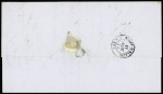 N°14Ai 20c bleu laiteux grand BdF et filet d'encadrement