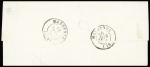 N°14Ai 20c bleu BdF et filet d'encadrement sur lettre