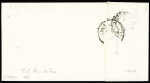 N°15a 25c bleu laiteux sur lettre pour Paris, obl.