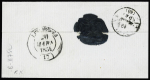 N°15 25c bleu sur lettre pour Lignères, obl. PC 1782