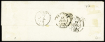 N°15 25c bleu TB margé sur lettre pour Falaise (Calvados),