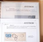 Lettres de l'Aveyron Pont de Salars à Viviez. 69 lettres
