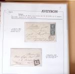 Lettres de l'Aveyron Pont de Salars à Viviez. 69 lettres