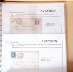 Lettres de l'Aveyron Pont de Salars à Viviez. 69 lettres