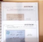 Lettres de l'Aveyron Pont de Salars à Viviez. 69 lettres