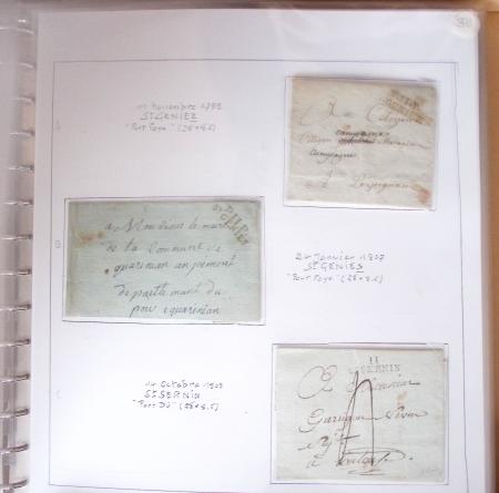 AVEYRON : 67 lettres sans timbres avec marques postales