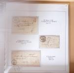 AVEYRON : 67 lettres sans timbres avec marques postales