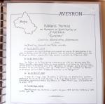 AVEYRON : Collection de 55 cursives (Asprières à Marcillac)