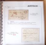 AVEYRON : Collection de 55 cursives (Asprières à Marcillac)