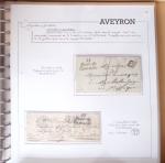 AVEYRON : Collection de 55 cursives (Asprières à Marcillac)