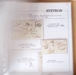AVEYRON : Collection de 55 cursives (Asprières à Marcillac)