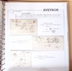 AVEYRON : Collection de 55 cursives (Asprières à Marcillac)