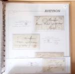 AVEYRON : Collection de 55 cursives (Asprières à Marcillac)